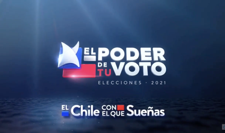 La televisora MEGA tituló "Exige el Chile con el que sueñas" a su cobertura electoral.