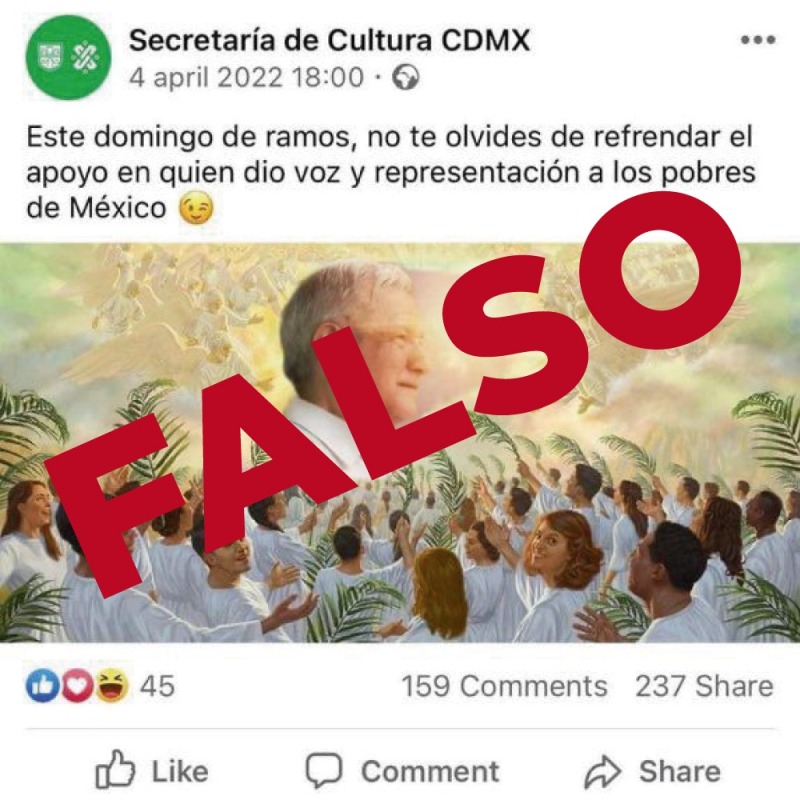 No: Cultura CDMX no invitó a «refrendar el apoyo a quien dio voz a los pobres»